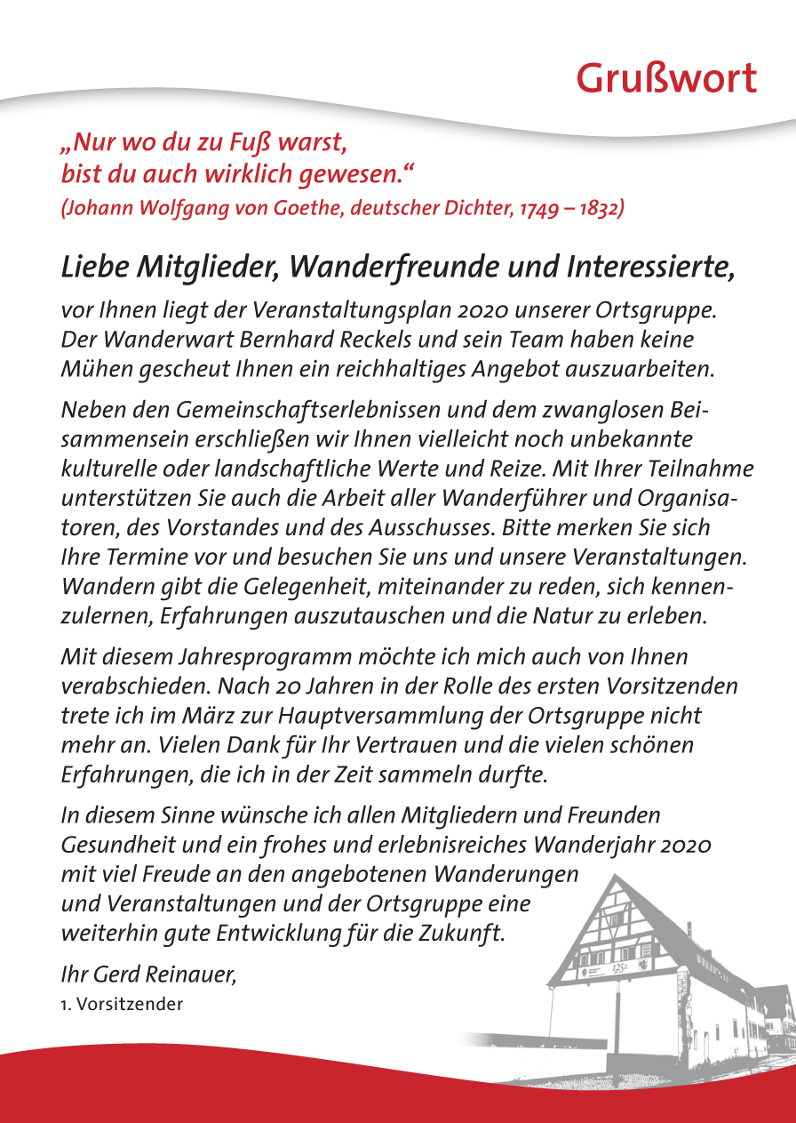 Grusswort vom Vorstand