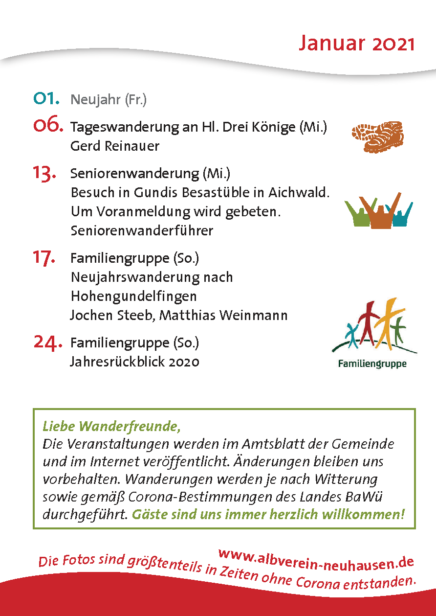 Januar - rechte Seite