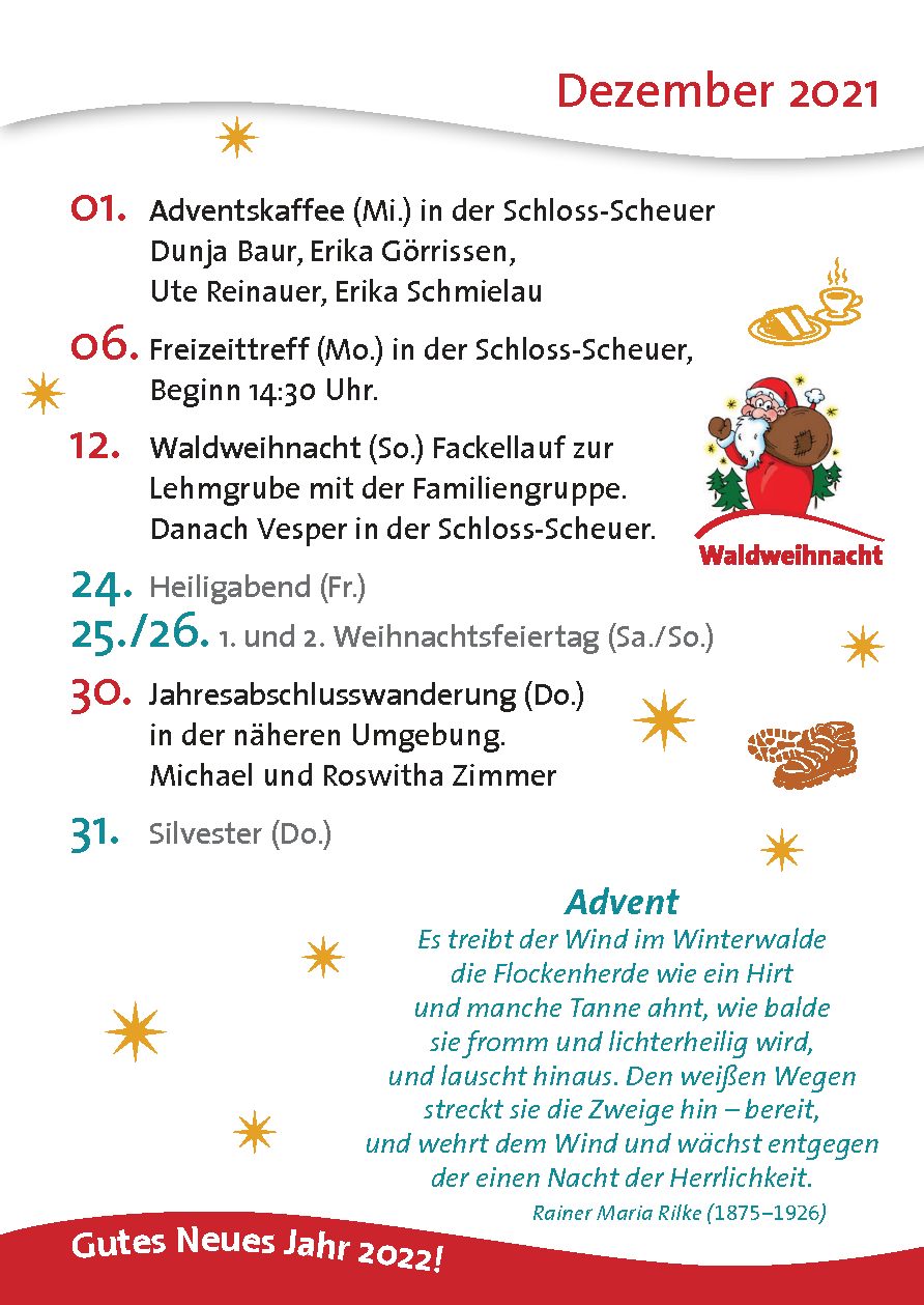 Dezember - rechte Seite